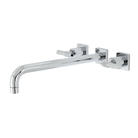 Kingston Brass KS6041ML Wall Mount Tub Faucet, Polished Chrome KS6041ML